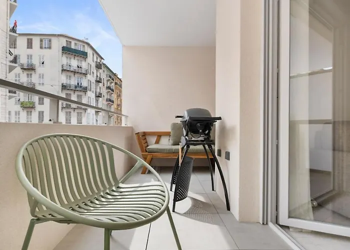 Apartmán Avec Balcon-terrasse & Clim Nice